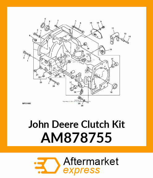 KIT, CLUTCH HOUSING AM878755