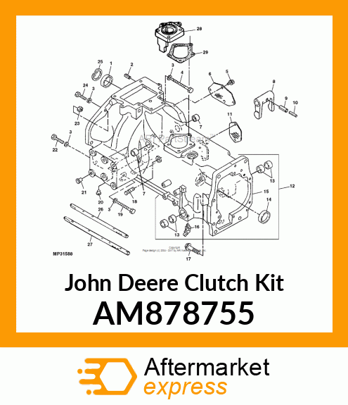 KIT, CLUTCH HOUSING AM878755