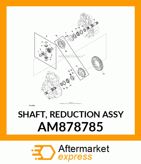 SHAFT, REDUCTION ASSY AM878785