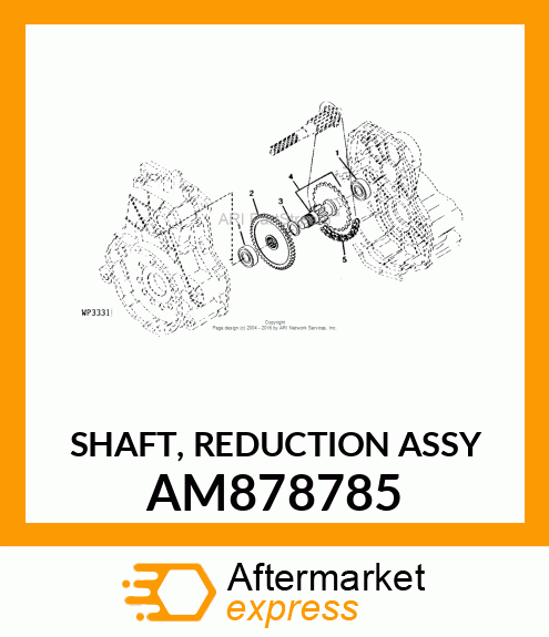 SHAFT, REDUCTION ASSY AM878785