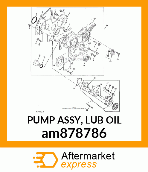 PUMP ASSY, LUB OIL am878786