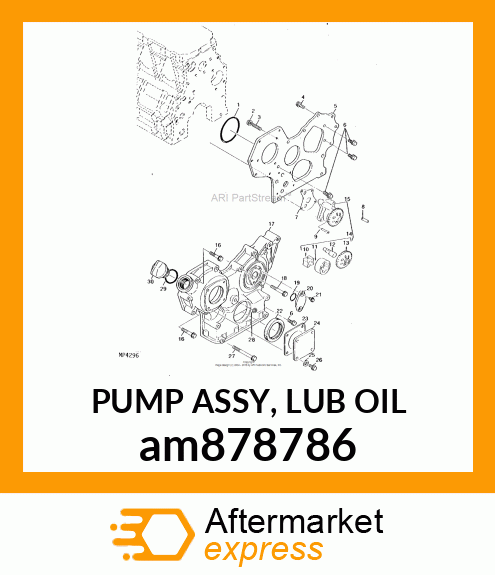 PUMP ASSY, LUB OIL am878786