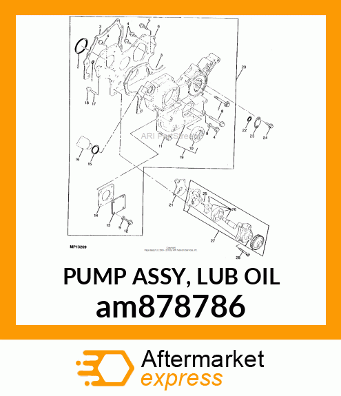 PUMP ASSY, LUB OIL am878786