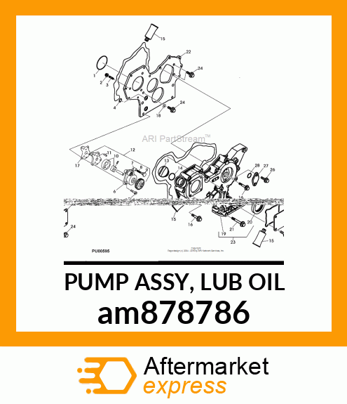 PUMP ASSY, LUB OIL am878786