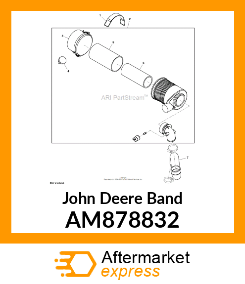 BAND, AIR CLEANER COMPONENT AM878832