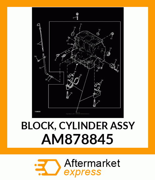 BLOCK, CYLINDER ASSY AM878845
