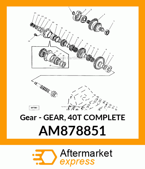 Gear 40T Complete AM878851