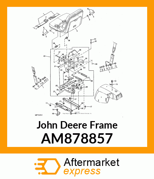 FRAME, WELDED UPPER AM878857