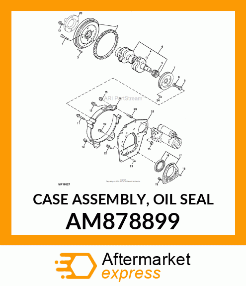 CASE ASSEMBLY, OIL SEAL AM878899