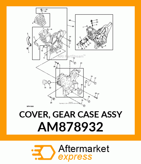 COVER, GEAR CASE ASSY AM878932