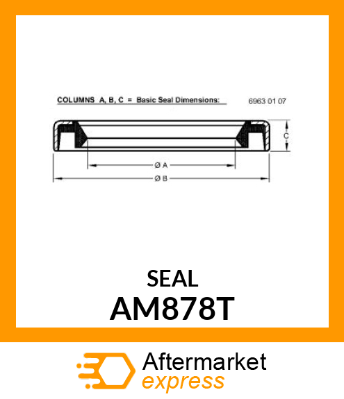 SEAL ,OIL AM878T
