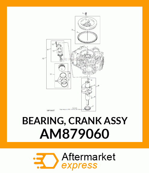 BEARING, CRANK ASSY AM879060