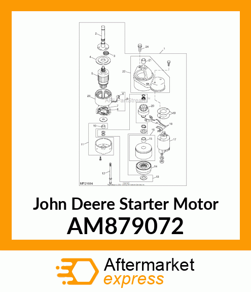 STARTER MOTOR AM879072