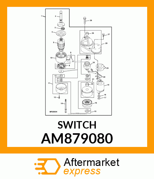 SWITCH, MAGNETIC ASSEMBLY AM879080