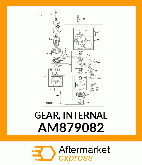 GEAR, INTERNAL AM879082