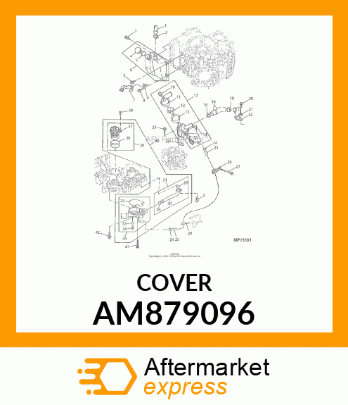 COVER, C.W. PUMP ASSY AM879096