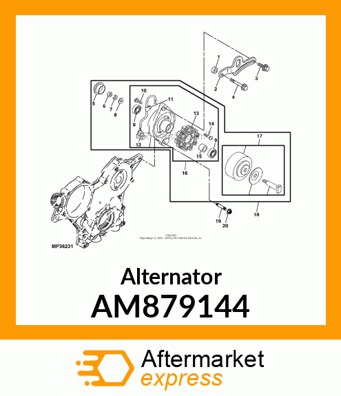 Alternator AM879144