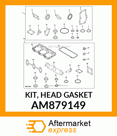 KIT, HEAD GASKET AM879149