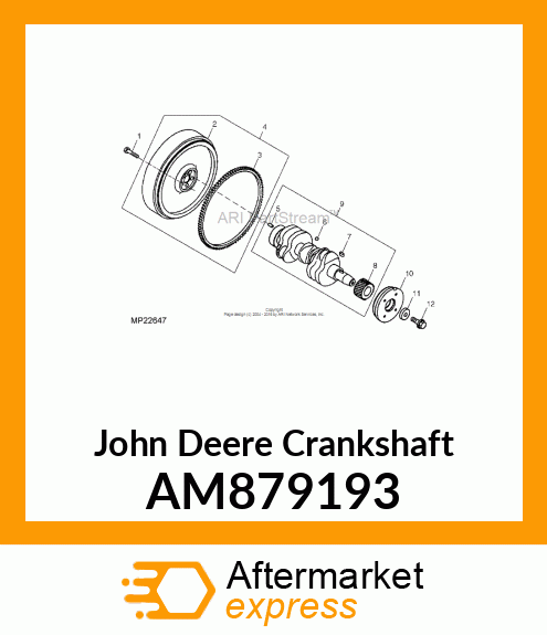 CRANKSHAFT ASSEMBLY AM879193