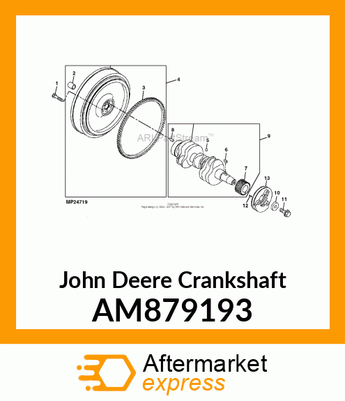 CRANKSHAFT ASSEMBLY AM879193