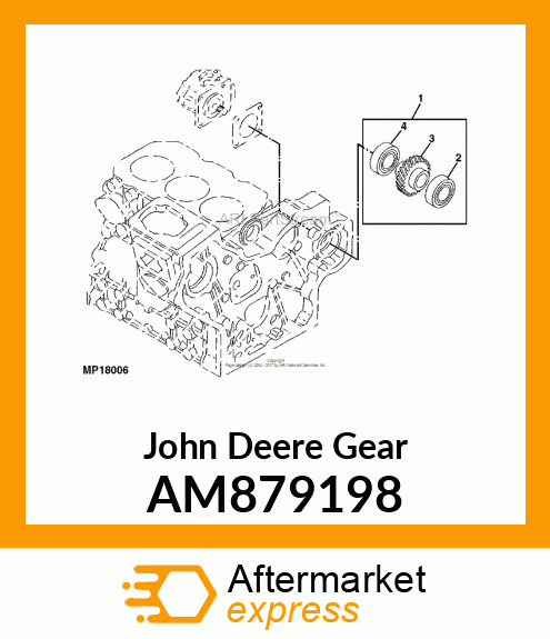 GEAR, HO PUMP ASSY AM879198