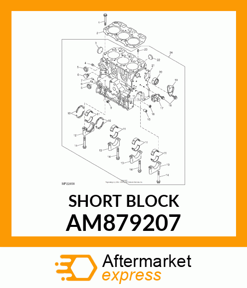 SHORT BLOCK AM879207