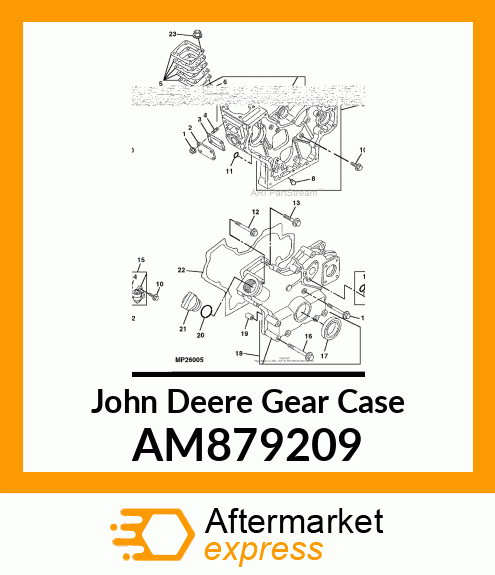 GEAR CASE ASSEMBLY AM879209