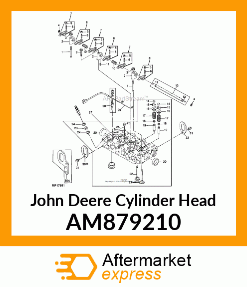 CYLINDER HEAD ASSEMBLY AM879210