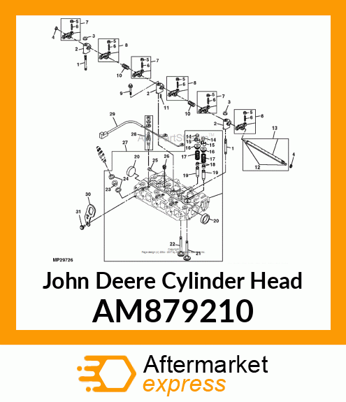 CYLINDER HEAD ASSEMBLY AM879210