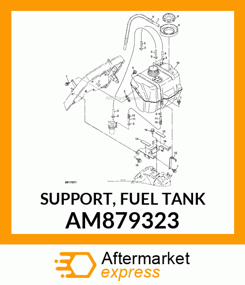 SUPPORT, FUEL TANK AM879323