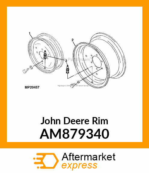 WHEEL, 12X4.00 B AM879340