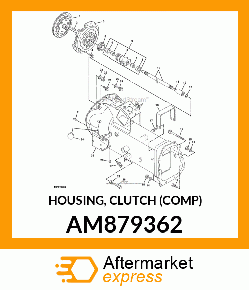 HOUSING, CLUTCH (COMP) AM879362