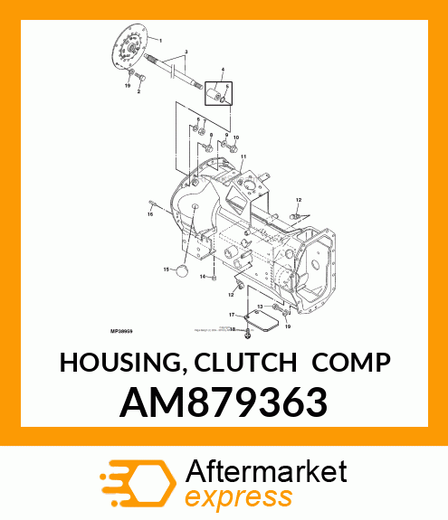 HOUSING, CLUTCH (COMP) AM879363