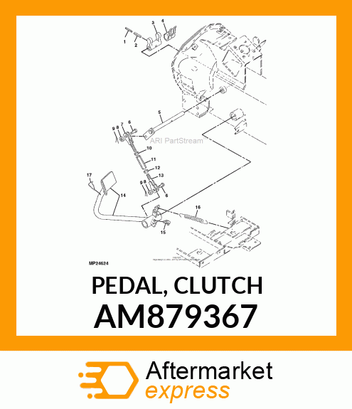 PEDAL, CLUTCH AM879367