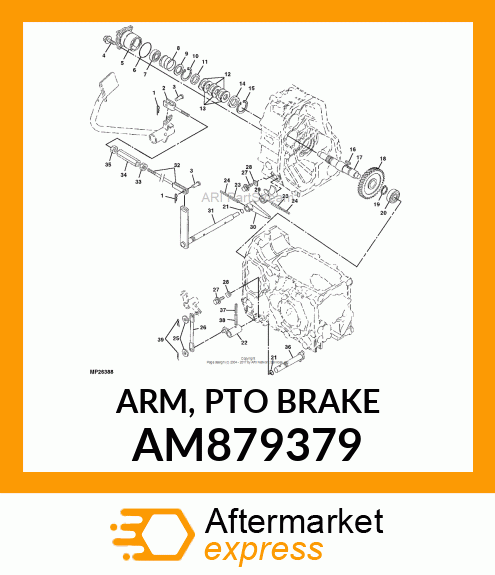 ARM, PTO BRAKE AM879379
