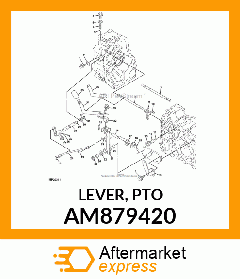 LEVER, PTO AM879420