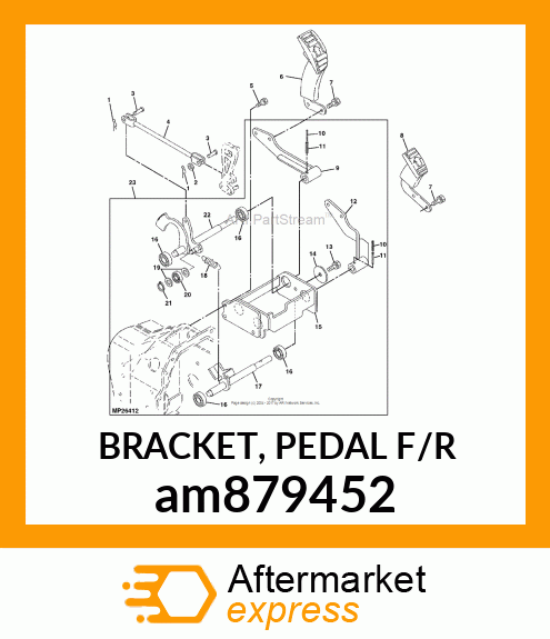 BRACKET, PEDAL F/R am879452