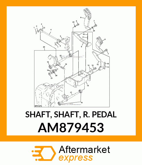 SHAFT, SHAFT, R. PEDAL AM879453