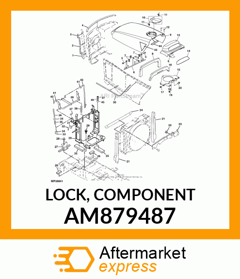 LOCK, COMPONENT AM879487