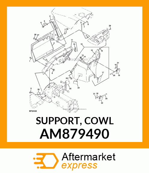 SUPPORT, COWL AM879490