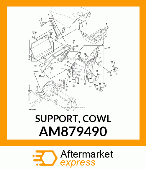 SUPPORT, COWL AM879490