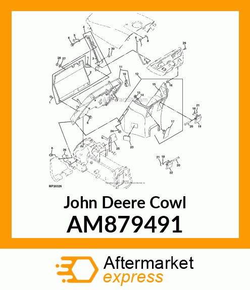 COWL, COMPONENT AM879491