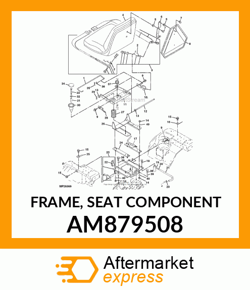 FRAME, SEAT COMPONENT AM879508