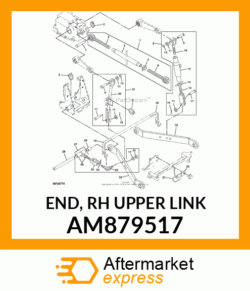 END, RH UPPER LINK AM879517