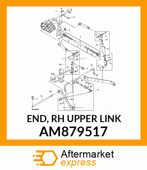 END, RH UPPER LINK AM879517