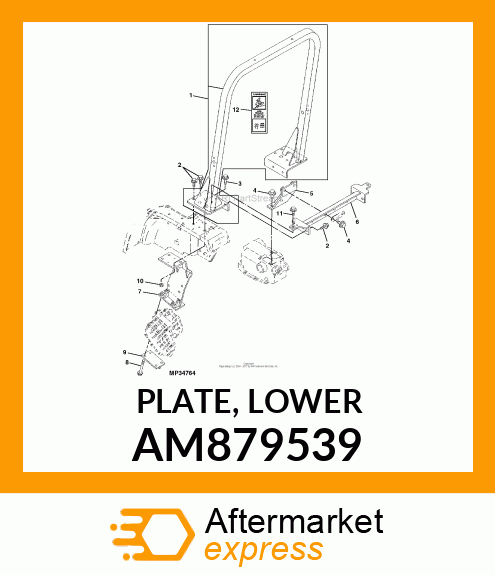 PLATE, LOWER AM879539