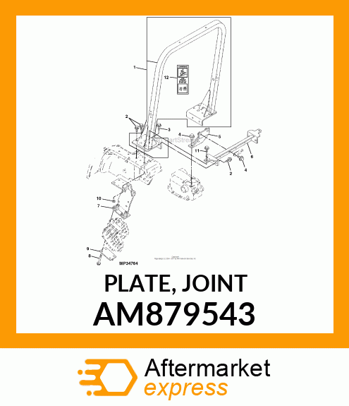 PLATE, JOINT AM879543