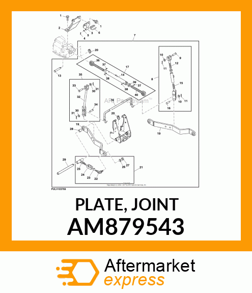 PLATE, JOINT AM879543