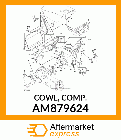 COWL, COMP. AM879624