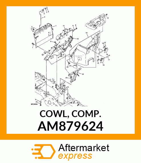 COWL, COMP. AM879624